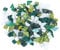 DIY Mosaikfliesen Mini Mosaikfliesen Unregelmäßiges Handwerk Mosaikfliesen Schmuckherstellungsmaterial für Blumentöpfe Wohnaccessoires 300g Grau 500g Grün / Weiß