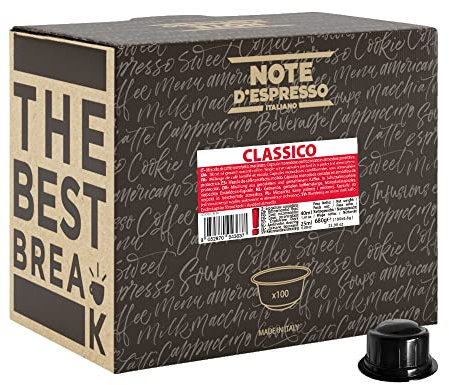Note d'Espresso - Clásico - Cápsulas de Café para las Cafeteras CAFFITALY - 100 caps