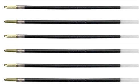 BIC 6 Ersatzminen für Kugelschreiber, 4 Farben, feine Spitze, 0,8 mm, Blau