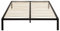 i-flair 140x200 cm Metallbett i-Base, minimalistisches Bettgestell, Futonbett und Gästebett mit Stauraum, Saugroboter und Unterbettbewahrung Freundlich