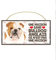 BULLDOG ANGLAIS (20) La Plaque Affiche Decoration Murale, Panneau en Bois. Inscription Avec Votre Animal Préféré, Tableau Decoratif Pour Votre Maison, Pancarte Avec Chien