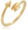 Elli Ring Damen Pfeil Amore Liebe Offen Vintage in 925 Sterling Silber