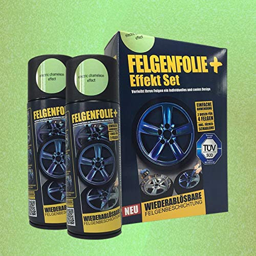 mibenco FELGENFOLIE+ Effekt Set 2 x 400 ml, Chamäleon Electric Chameleon Effect