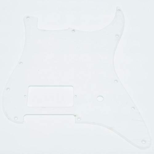 KAISH Schlagbrett für Delonge Stratocaster/Strat Style One Humbucker-Gitarre mit 11 Löchern, transparent