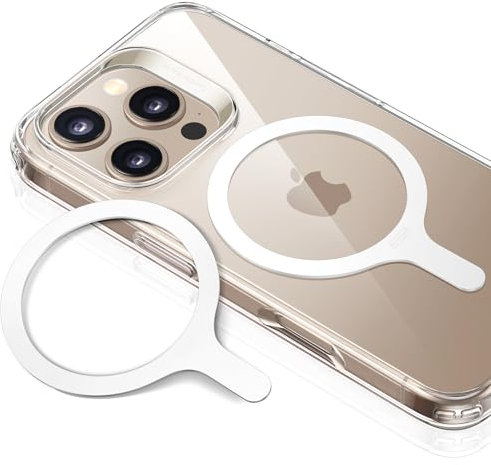 ESR für MagSafe Ring Aufkleber Metallring, 2 Stück Magnet Metallring für Handyhülle, Universelles MagSafe Sticker, für iPhone 16/16e/15/14/13/12/11, Galaxy S24/S23/S22 und mehr, MagSafe Zubehör, Weiß