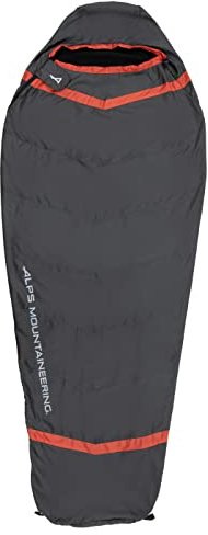 ALPS Mountaineering Wisp Sleeping Bag - Charcoal/Red