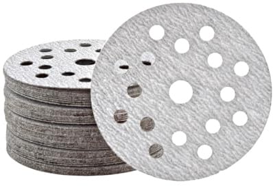 MioTools Shark Klett-Schleifscheiben, 125 mm, 17-Loch, f. Exzenterschleifer, Normalkorund (50 Stk.) K120