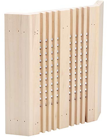Qqmora Sauna-Lichtabdeckung aus Holz, verschlei?Fester, lichtdurchl?ssiger Schutz, hochtemperaturbest?ndiger Sauna-Lampenschirm, Umweltschutz f¨¹r Saunar?ume