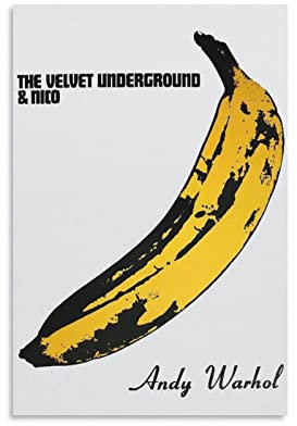 ZHUYING The Velvet Underground Poster Rock and Roll Hall of Fame Poster Kunstwerke Leinwand Poster Wandkunst Drucke Home Modern Decor 40 x 60 cm