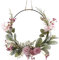 Türkranz Kranz Deko, Künstliche Blumen Orchidee Kranz Girlande Metallring Eukalyptus Kranz Willkommen Girlande Frühling Wandkranz Frühlingsdeko für Ostern Hochzeit Wohnzimmer Hochzeit