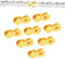 SUNTRADE 8 Pairs Bicycle Missing Link, 6/7/8/9/10/11/12 Speed Bike Chain Connector Lock Set, MTB Road Bicycle Connector for Quick Master Link Joint Chain pin (6 7 8 Speed)