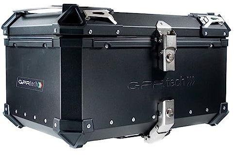 Top Case GPR Tech 800 MT Sport 2022/2023 e5 Top Case ALPI-Tech 45 LT. Negro Estuche Superior en Aluminio, Color Negro Plateado con Placa específica incluida Capacidad 45 LT.