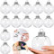 Neioaas Transparente Kunststoffkugel-Dekor, Set mit 12 selbstgemachten Weihnachtskugeln, DIY, transparente Kunststoffkugeln, Ornament für Weihnachten, Halloween, Geburtstag, Hochzeitsdekoration,