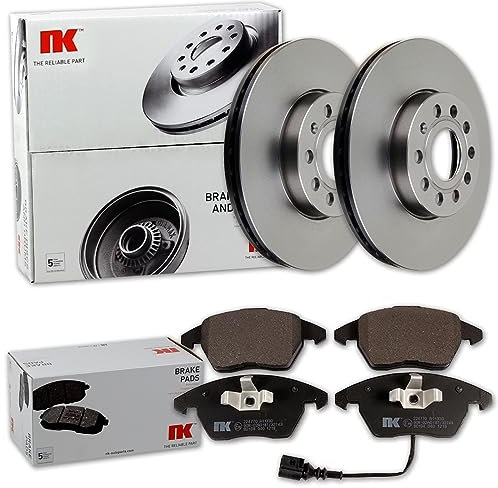 NK Bremsscheiben 288mm + Beläge vorne passend für Golf 5 6 PLUS