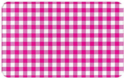JCAKES Rosa karierte rechteckige Teppiche, rutschfeste Teppiche, Flächen-Pads für Schlafzimmer, Wohnzimmer.