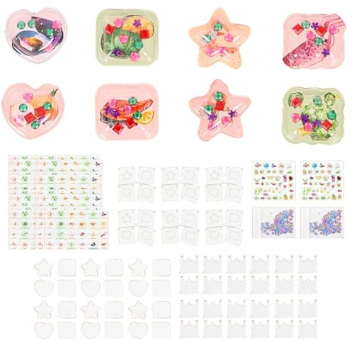 Fonowx 3D Stickermaschine für Kinder, DIY Stickermaschine, Handgefertigtes Geschenkbox Set für Kinder, Nur Aufkleber