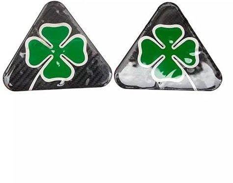 StickersLab - Coppia Adesivi in resina per parafango Quadrifoglio per Alfa Romeo Giulia Stelvio