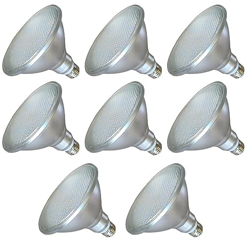 PAZWAHF PAR38 LED Flutlicht Strahler, 18W [≈150W Glühbirne], 1800 Lumen, Dimmbar(10% – 100% Helligkeitseinstellung), E27 Sockel, 8 Stück