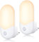 muyuua Nachtlicht Steckdose mit Dämmerungssensor - 2 Stück LED Steckdosenlampe Kinder Steckdosenlicht Kinderzimmer Nachtlampe WarmWeiß 1W Orientierungslicht für Baby Flur Treppenhaus Schlafzimmer