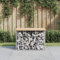 Rantry Gartenbank, Gabionen-Design, Massivholz, Kiefer, 63 x 44 x 42 cm, Sitz, Sessel, Möbel, Sonnenliege, Terrasse, Balkon, Outdoor, Dekoration, Gartenbänke