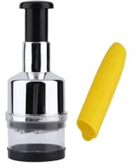 Generic Prensa De Ajos Multifunciona ,De Acero Inoxidable Mini Picadora De Prensa De Ajo Manual ,Picadora De Verduras En Cubitos,Fácil De Limpiar ,para Nueces Jengibre Perejil Chiles Champiñones