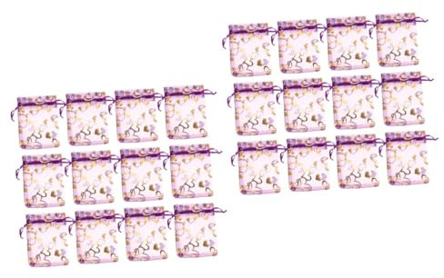 minkissy 200 Stk Süßigkeitenbeutel aufbewahrungstüten geschenktüten Partybeutel wimmelbuch bonn kinderf Geschenktasche lila Goodie-Bags Beutel mit Kordelzug Süßigkeitentasche Violett