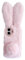 Sawiqpd for iPhone 16 5G Case 6.1 Inch, Cute Fluffy Furry Rabbit Ears Cover Soft Silicone Phone Case Faux Fur Warm Plush Bunny Shockproof TPU Bumper Back Case for iPhone 16 2024, Pink