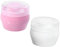 VICASKY 2sätze Babypuder Puff Mit Talcum Pulver Dose Leere Wiederverwendbare Puderbox Für Sanfte Pflege Für Reisen Und Zuhause Und Je