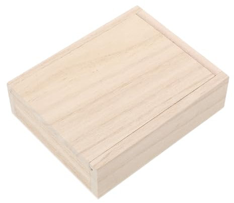 BESTonZON Spielkarten Aufbewahrungsbox Aus Holz Vintage-Box Für Pokerkarten Kompakte Holzbox Für Spielkarten Filigran Verarbeitet Praktisch Für Schreibtisch Und Reise