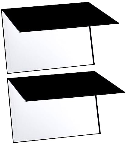 Angoily 2 Stück Faltbarer Fotoreflektor aus Reflektierender Folie A4 Format Leichtes Rechteckiges Design Doppelseitig für Fotografie und Fotostudio