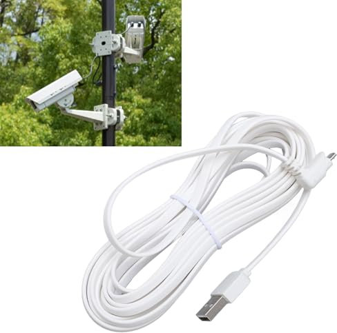 SENECESLI Ladekabel für Arlo Pro und Arlo Pro 2, Wasserfestes Netzkabel für Überwachungskameras mit AntiTangle Design für GO Light (7,6 m/24,9 Fuß)