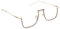 WRITWAA Diamant-Brillengestelle party brille Strassbrille Glitzer Brillenrahmen Glitzernde Brillen Brillen-Accessoire glänzendes Brillengestell Brillenfassungen Strass-Brille Stk