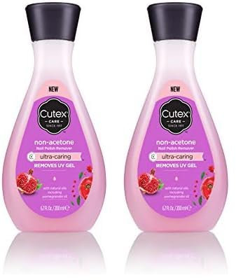 Cutex Ultra-Caring Non-Acetone Nail Polish Remover 200ml (Pack of 2)