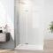 WOWINNE Walk In Dusche Duschwand 75 x 185 cm Walk In Duschglas Duschfalttür 6mm ESG Sicherheitsglas Duschtrennwand Glas Badewanne Duschwand