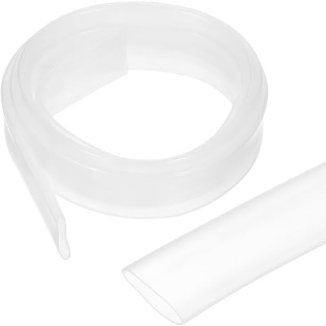 sourcing map 12.7mm Heat Shrink Tubing Waterproof, 3:1 Dual Wall Marine Adhesive Lined Industrial Heat Shrink Tube Wiring Wrap 4ft 1/2 Inch, Clear-1m