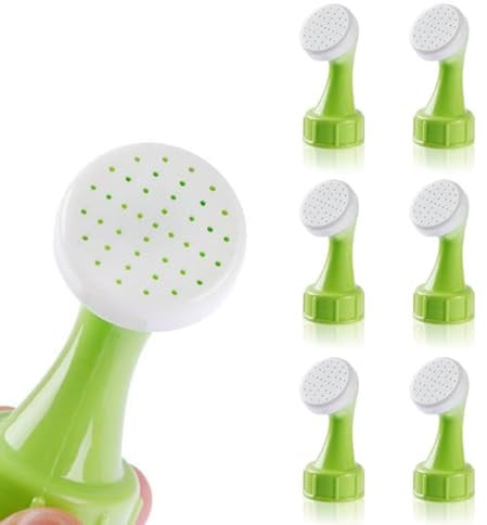 6 Pcs Bottle Top Sprinkler,Seedling Watering Can Head Diy Small Spikes Plastic Plant Waterers Suitable Mini Waterings Cans,for Drinking Bottles Nozzle Tops Fine Seed Seedlings Water Garden Irrigation