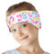 HeySplash Schwimm Stirnband Kinder, Ohrenschutz Schwimmen Kinder Neopren Stirnband mit Hohe Elastizität, Klettverschluss, Schwimmstirnbänder Kinder Wasserdicht Schwimmen Baden, M, Bunte Leopard