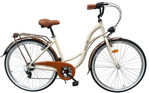 Fahrrad 28 Zoll - Cityrad Herren Damen - 7-Gang Shimano Schaltung - Leicht Alurahmen Gepäckträger