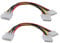zdyCGTime Molex 4 Pin Power Supply Y Splitter Cable - 2 Female to 1 Male (2 Pack)