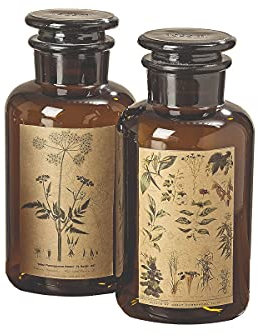 Wadiga Boltze Flasche Herbs aus gefärbtem Glas 21 cm - 1 Stück