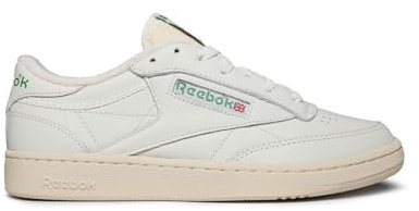 Reebok Unisex Club C 1985 TV Sneaker, Chalk/Paperwhite/Glen Green, 44.5 EU