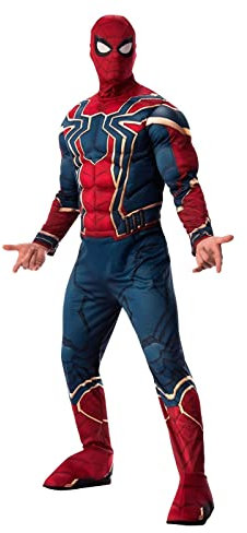 Rubies Official Avengers Iron Spider, Spiderman Deluxe Adult Mens Costume - Size Standard/Medium Halloween