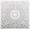 Casa Moro Orientalisches Holz Wandbild Mandala Ramez 55x55 cm Shabby Chic weiß handgeschnitzte Wand-Dekoration zum Hängen & Stellen als Fensterdeko | MD1009