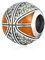 Basketball-925er-Sterlingsilber-Volleyball-Sportanhänger, Geburtstags-Charm für Pandora-Armband (Basketball A)
