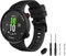 TopPerfekt GVFM Bracelet Compatible avec Garmin Forerunner 45, Band Montre Sport en Silicone, Forerunner 45 et Swim 2 Straps de Remplacement (Noir)