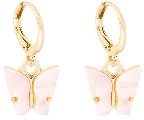 Heideman Ohrringe Papilio Damen Gold Edelstahl Schmetterling matt | Geschenk zum Muttertag für Mama oder Freundin, verspielt und alltagstauglich, hautfreundlich, nickelfrei, leicht zu tragen