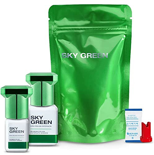 Wimpernkleber | Sky Glue (5ml, Deckelfarbe: Grün) Wimpernverlängerung | lange Haltbarkeit | Ultra Starker Halt | Wimpern | Lashes | neuer Kleber | von SKY, Typen:SKY Green