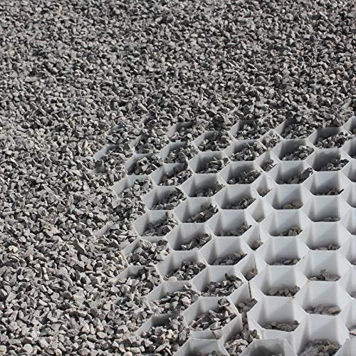 Jardinex Stabilisateurs de graviers (Palette de 35 unités Soit 33,6 m²) - Blanc
