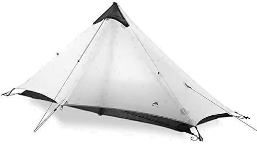 1 Person Ultralight Zelt Backpacking Wild Camping Durch Wandern Shelter Outdoor (Gray)