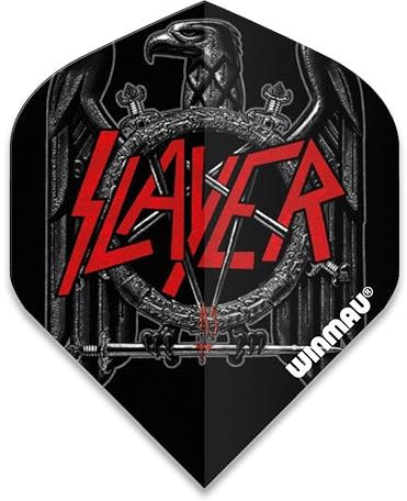 WINMAU Rock Legends Slayer Black Eagle Rhino Extra Thick Dart Flights - 1 Satz pro Packung (Insgesamt 3 Flüge)